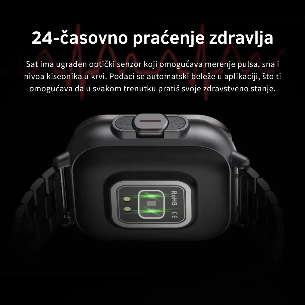 2u1 Pametni sat sa slušalicama